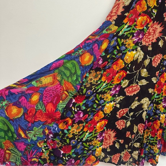 Jasmine by K.V.M Floral Sheer Maxi Dress Size Medium - Picture 7 of 10